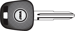 TOY57-PT RW Toyota Cloneable Transponder Key Blank