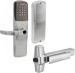 KIT - Multi-Technology Reader and Keypad Network Hardwired Classroom/Storeroom, Exit Trim for RIM or CVR (Concealed Vertical Rod/Cable) Exit Devices, Sparta Lever, Key-in-Lever, Less Cylinder, UL, Field Reversible Handing, Grade 1, 626/US26D Satin Chrome
