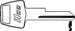 Chrysler Key Blank Y146