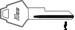 Chrysler Key Blank Y152