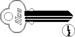 Corbin Key Blank 057-6-10