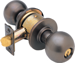 Grade 2 Storeroom Orbit Knob, 6-Pin C Keyway KD, 2-3/4 Backset (11-096), T-Strike (10-001), 613/US10B Oil Rubbed Bronze
