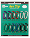 C Clip Small Aluminum Assorted 12/Card