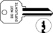 Sargent Key Blank Do not Duplicate-S68 1010N-HNBL