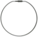 Key Ring 11in Threaded Lock, Silver 5/Pack