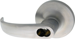 Exit Trim - 7100/6100 Series Nightlatch, Key in Lever x Rose, Pacific Beach,6 Pin LFIC-Yale Large Format IC Prep, Less Core, Grade 1, 626/US26D Satin Chrome