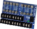 Power Distribution Board Module Board Only, Converts 1 Input: to 8 Fused Outputs @ 3.5 Amp, Input: 28VAC/DC @12 Amp Max, Power On/Off Switch, LED Visual Indicators