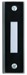 Push Button, Black with White Bar, 2-3/4in H x 3/4in W, up to 30 Volts AC or DC