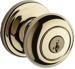Hancock Entry Knob, KW1 Keyway, Keyed Alike 3, 6-Way Adjustable Latch 2-3/8in-2-3/4in Backset, Grade 2, 605/US3 Bright Brass