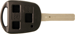 Toyota 3 Button Shell Key Blank Short