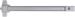 Rim Exit Device, Exit Only, 36in, Hex Dogging, Grade 1, 689/SP28 Painted Aluminum
