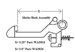 Hook Assembly .950in Gap for W3810 Sliding Gate Lock