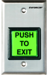 Single Gang 2in Illuminated Green Exit Button, SPDT, 12-24V AC/DC