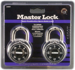 Carded Padlock Combo Dial 1-7/8in 2-Pack