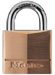Carded Padlock Solid Brass 1-3/16in