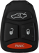 Chrysler 4 Button RHK Pad L,U,P,T