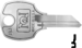 National Original Key Blanks 1069G RO7