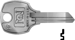 National Original Key Blanks 1069E RO14