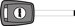 HU100 RW GM Cloneable Transponder Transponder Key Blank