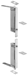 Automatic Flush Bolt Set Wood Door, 1in x 8-1/2in Face Plate Size, 626/US26D Satin Chrome