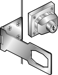 Hasp Lock 4 1/2in Carded Keyed Different