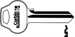 Corbin Russwin Key Blanks D3 Keyway 5-Pin, Nickel Silver, Original of Ilco 1011D3