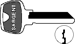Sargent Original 6-Pin Key Blanks, Nickel Silver