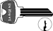 Sargent Original 6-Pin Key Blanks, Nickel Silver