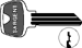 Sargent Original 6-Pin Key Blanks, Nickel Silver