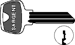 Sargent Original 6-Pin Key Blanks, Nickel Silver