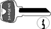Sargent Original 6-Pin Key Blanks, Nickel Silver