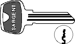 Sargent Original 6-Pin Key Blanks, Nickel Silver