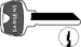 Sargent Original 6-Pin Key Blanks, Nickel Silver