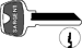 Sargent Original 6-Pin Key Blanks, Nickel Silver