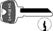 Sargent Original 6-Pin Key Blanks, Nickel Silver