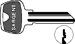 Sargent Original 6-Pin Key Blanks, Nickel Silver