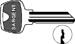 Sargent Original 6-Pin Key Blanks, Nickel Silver