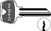Sargent Original 6-Pin Key Blanks, Nickel Silver