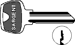 Sargent Original 6-Pin Key Blanks, Nickel Silver