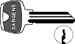 Sargent Original 6-Pin Key Blanks, Nickel Silver