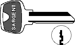 Sargent Original 6-Pin Key Blanks, Nickel Silver