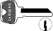 Sargent Original 6-Pin Key Blanks, Nickel Silver