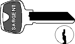 Sargent Original 6-Pin Key Blanks, Nickel Silver