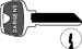 Sargent Original 6-Pin Key Blanks, Nickel Silver