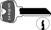 Sargent Original 6-Pin Key Blanks, Nickel Silver