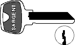 Sargent Original 6-Pin Key Blanks, Nickel Silver