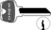 Sargent Original 6-Pin Key Blanks, Nickel Silver