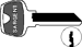 Sargent Original 6-Pin Key Blanks, Nickel Silver