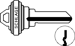 Schlage Key Blank 1145CE, CE Keyway, 5 Pin