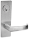 KIT - Apartment Mortise Lock with Deadbolt & Toggle, Newport Lever with M Escutcheon Trim, Standard 1-1/8 Mortise Cylinder, A01 Clover Cam, L4 Keyway 0-Bit, Handing is Field Reversible, ANSI Strike SS118, 626/US26D Satin Chrome